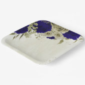 Blütenhochzeit Pappteller (Gewinkelt)