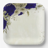 Blütenhochzeit Pappteller (Vorderseite)