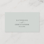 Blütenhochzeit Platzkarte (Rückseite)