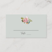 Blütenhochzeit Platzkarte (Vorderseite)