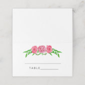 Blütenhochzeit Platzkarten (Außenseite Aufgefaltet)