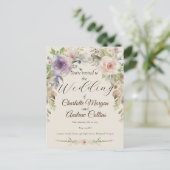 Blütenhochzeit Postkarte (Stehend Vorderseite)