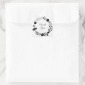 Blütenhochzeit Quadratischer Aufkleber (Tasche)