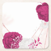 Blütenhochzeit Rechteckiger Pappuntersetzer (Vorderseite)