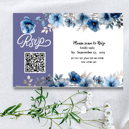 Blütenhochzeit RSVP Karte