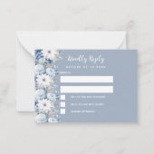 Blütenhochzeit RSVP Mitteilungskarte (Vorderseite)