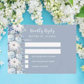 Blütenhochzeit RSVP Mitteilungskarte