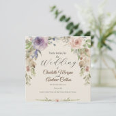 Blütenhochzeit Save The Date (Stehend Vorderseite)
