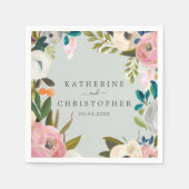 Blütenhochzeit Serviette (Vorderseite)