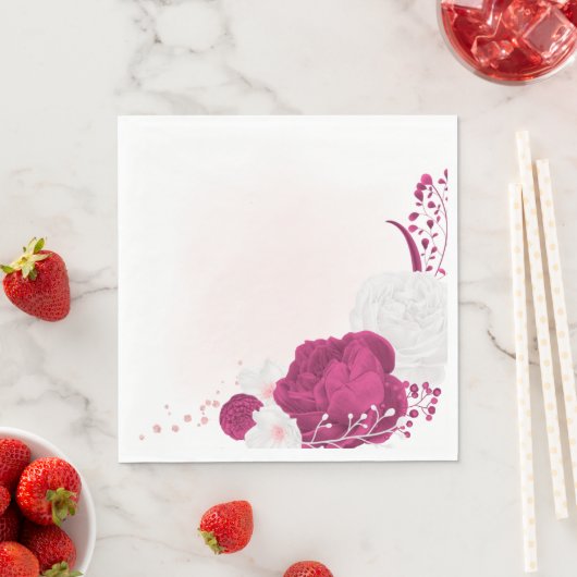 Blütenhochzeit Serviette (Beispiel)