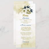 Blütenhochzeit von Marinebieddin Menükarte (Vorne/Hinten)