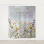 Blütenhochzeit Wandteppich (Vorderseite)