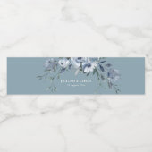 Blütenhochzeit Wasserflaschenetikett (Einzelnes Label)