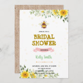 Blütenhonig Biene Braudusche Einladung (Vorne/Hinten)