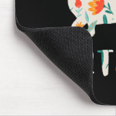 Blütenhund aus kurzer Dackel Mousepad (Ecke)