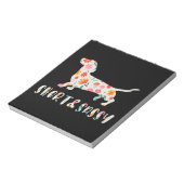 Blütenhund aus kurzer Dackel Notizblock (Rotiert)