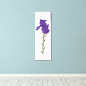 Blüteniris Leinwanddruck (Insitu (Holzboden))