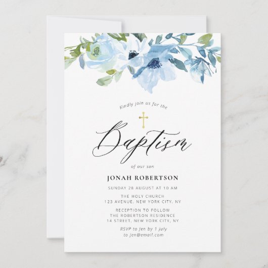 Blütenjunge Einladung (Vorderseite)