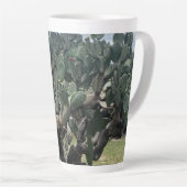 Blütenkaktus hohe Latte-Tasse Milchtasse (Rechte Ecke)