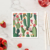 Blütenkaktus Serviette (Beispiel)