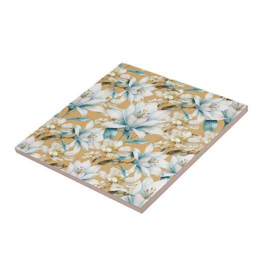 Blütenkalk Fliese (Seite)