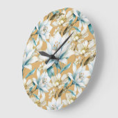 Blütenkalk Große Wanduhr (Winkel)