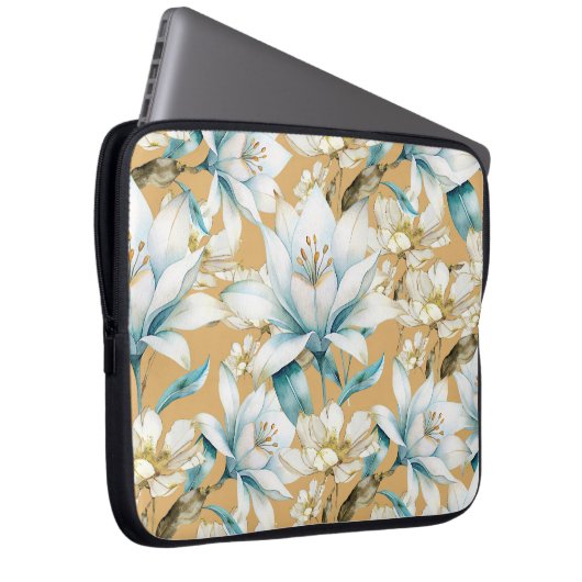 Blütenkalk Laptopschutzhülle (Vorne Rechts)
