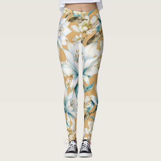 Blütenkalk Leggings (Vorderseite)