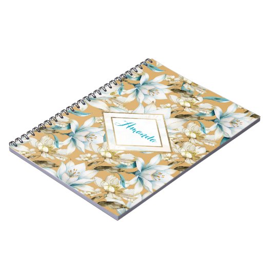 Blütenkalk Notizblock (Linke Seite)