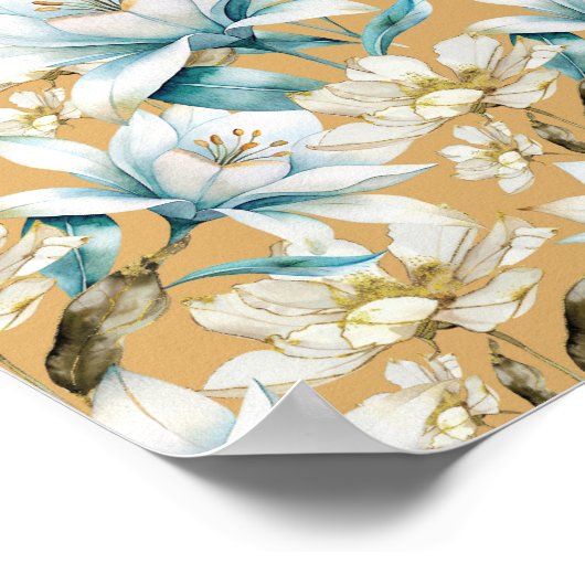 Blütenkalk Poster (Ecke)