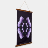 Blütenkallionen Abstrakt Wandteppich Mit Holzrahmen (Gewinkelt)