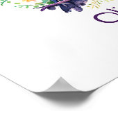 Blütenkauz personalisiert poster (Ecke)