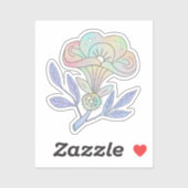 Blütenkelch  aufkleber (Blatt)