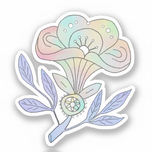 Blütenkelch  aufkleber (Vorderseite)