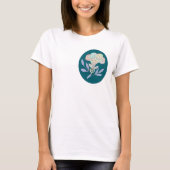 Blütenkelch dunkel T-Shirt (Vorderseite)