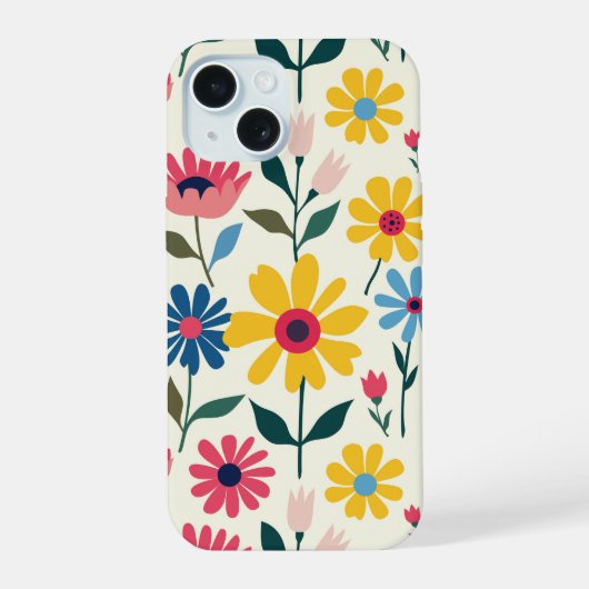 Blütenkind iPhone 15 Hülle (Rückseite)