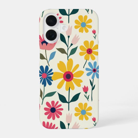 Blütenkind iPhone 16 Hülle (Rückseite)