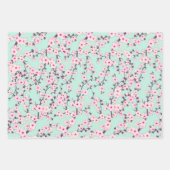 Blütenkirsche Blüten Pastelltöne Geschenkpapier Set (Vorderseite 2)