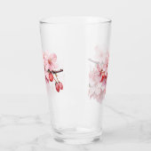 Blütenkirsche Blüten Regentropfen Glas (Links)