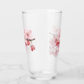 Blütenkirsche Blüten Regentropfen Glas (Rechts)