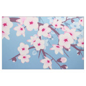 Blütenkirsche Blüten Rosa Blau Stoff (Fat Quarter (45,7 x 55,9 cm))