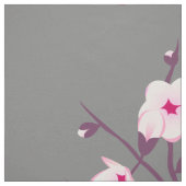 Blütenkirsche Blüten Rosa Grau Stoff (Muster)