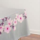Blütenkirsche Blüten Rosa Grau Tablette Tischdecke (Beispiel)