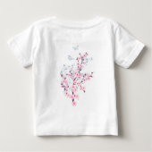 Blütenkirsche Blüten Rosa Weiß Baby T-shirt (Rückseite)