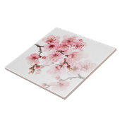 Blütenkirsche Blüten Rosa Weiß Fliese (Seite)