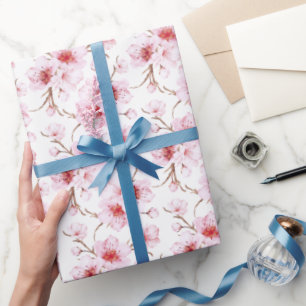 Blütenkirsche Blüten Rosa Weiß Geschenkpapier