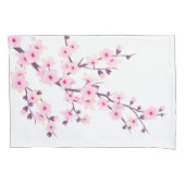 Blütenkirsche Blüten Rosa Weiß Kissenbezug (Vorderseite)