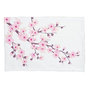 Blütenkirsche Blüten Rosa Weiß Kissenbezug