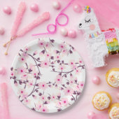 Blütenkirsche Blüten Rosa Weiß Pappteller (Party)