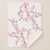 Blütenkirsche Blüten Rosa Weiß Sherpadecke (Vorderseite)